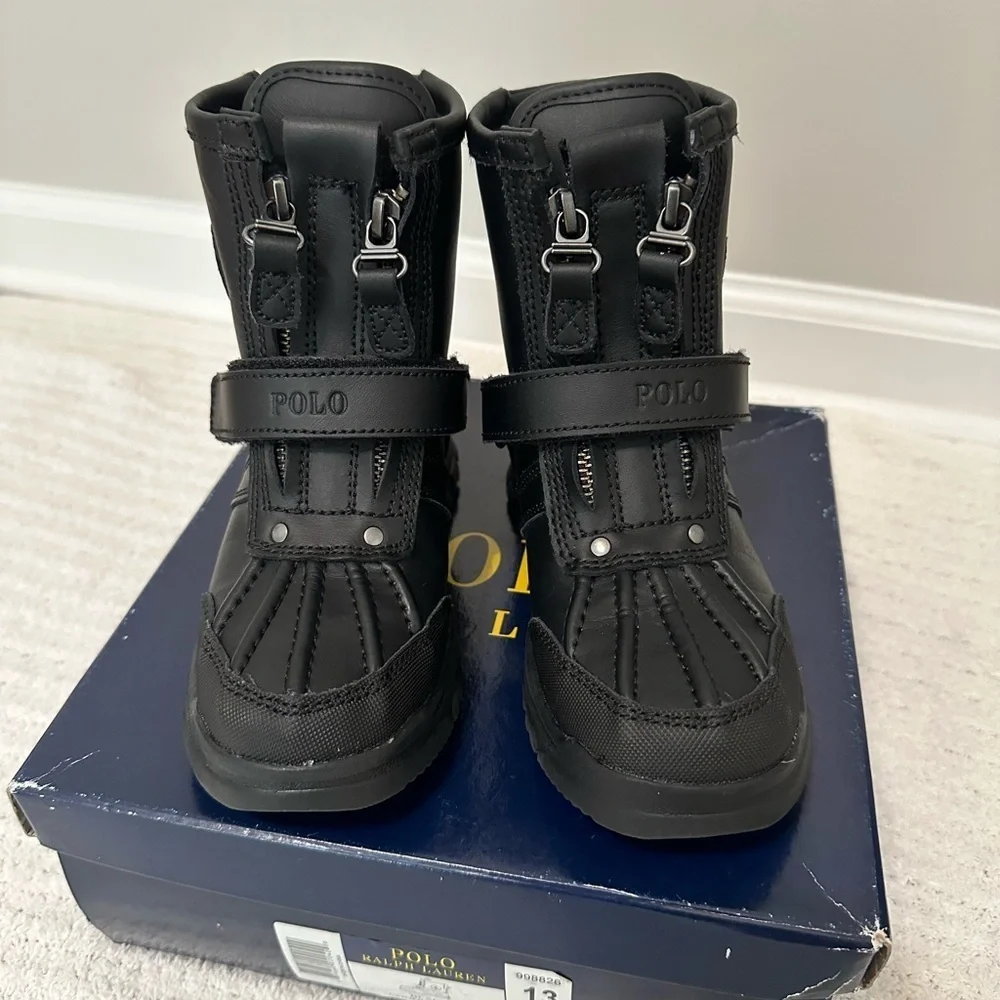 NWOT POLO RALPH LAUREN BLACK KIDS CONQUERED HI